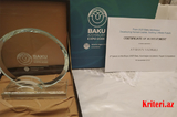 BDU-nun Filologiya fakültəsinin doktorantı elmi məqalə müsabiqəsində II yerin qalibi olub