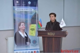 “QƏRBİ AZƏRBAYCANA QAYIDIŞ” FESTİVAL-KONQRESİ ÇƏRÇİVƏSİNDƏ NDU-da «QƏRBİ AZƏRBAYCAN PALEOTOPONİMLƏRİNİN LİNQVİSTİK ETİMOLOJİ TƏHLİLİ» kitabının təqdimatı